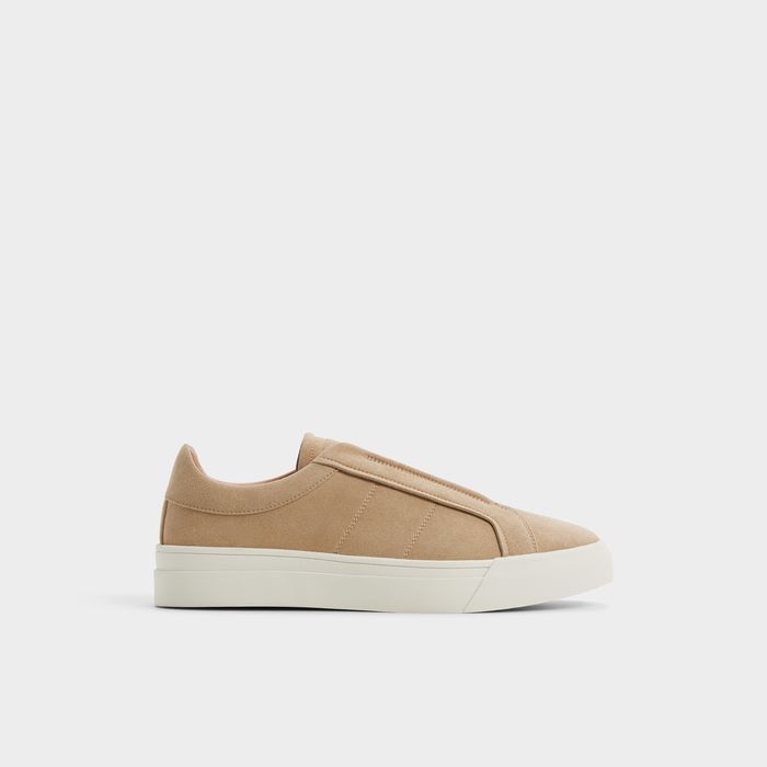 Zapatillas en piel beige - AUREN