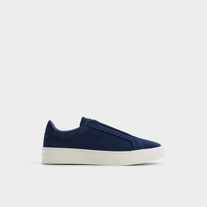 Sapatilhas em pele azul marinho - AUREN