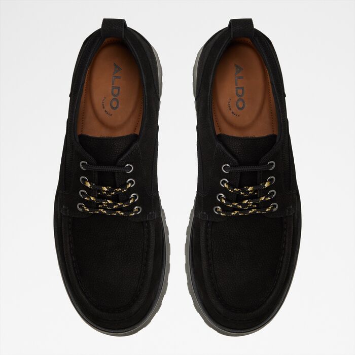 Zapatos de cordones en piel negro - BASTIAN