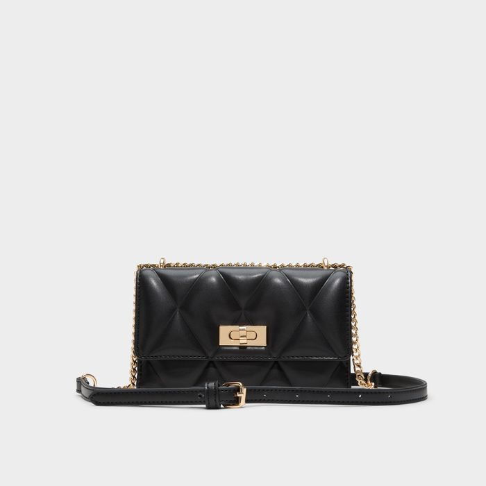 Mala de tiracolo em preto - BELLAGRACE
