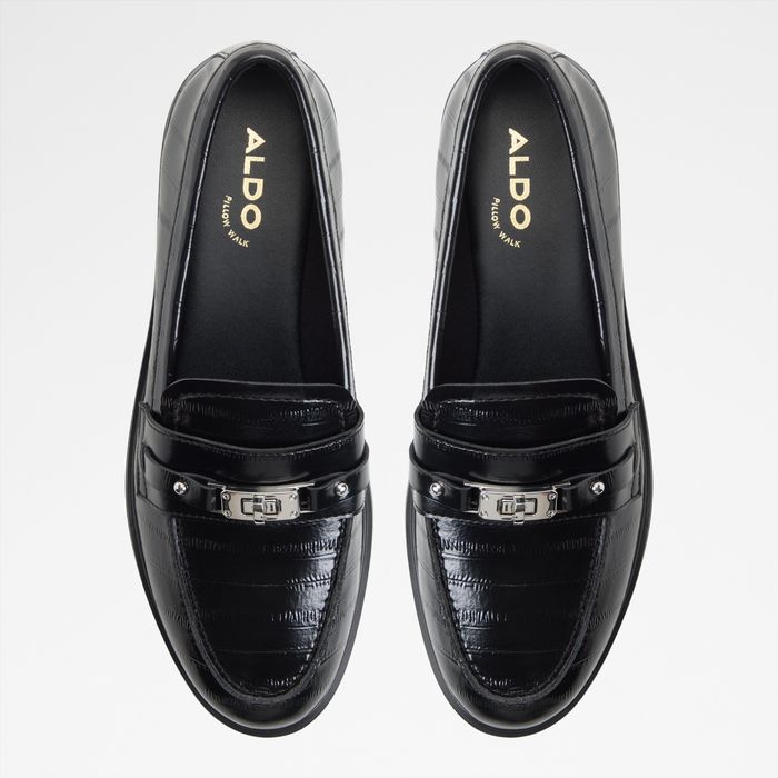 Mocassins rasos em preto - BIATRICE