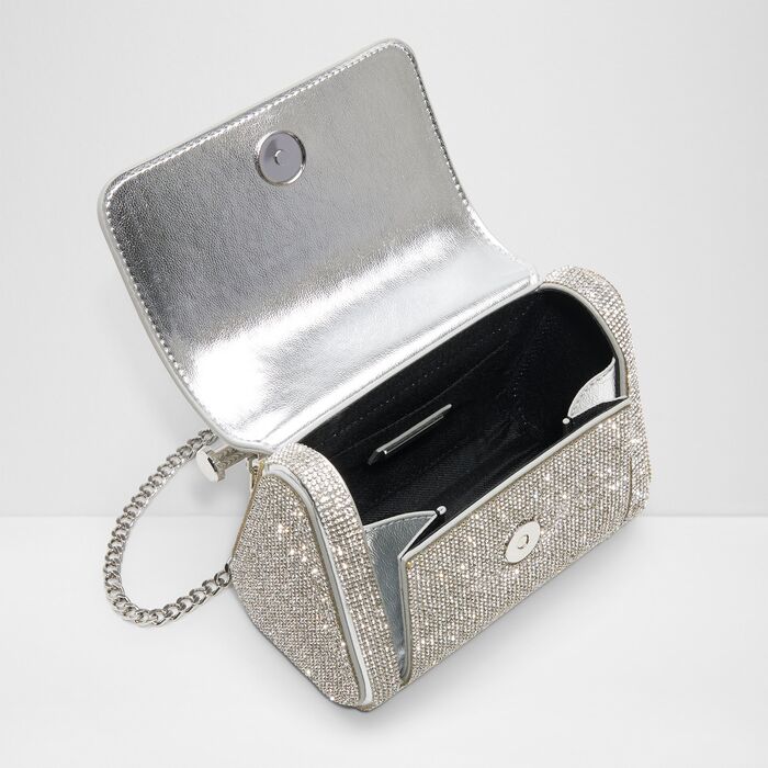 Bolso de mano en plata - BLINGCHIC