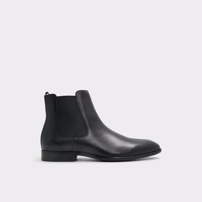 Botas em pele preto - BRAYMOND