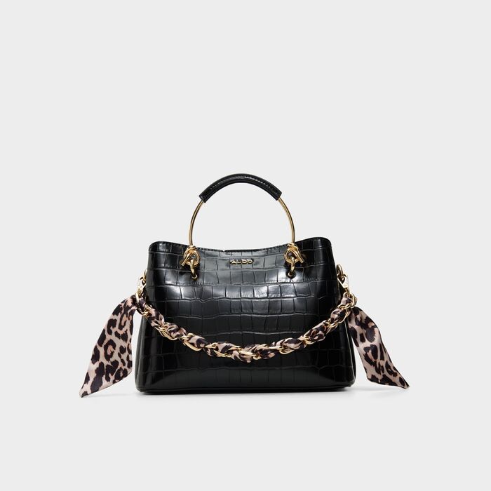 Bolso de mano en negro - CALANTHE