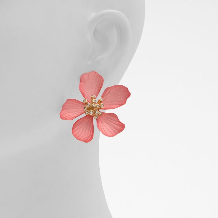Pendientes largos en rosa - CAMMELIA