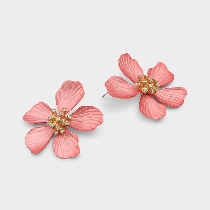 Pendientes largos en rosa - CAMMELIA