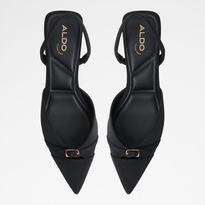 Zapatos de salón en negro, tacón de aguja - CARAMEN