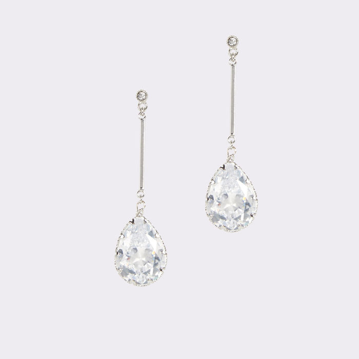 Pendientes largos en plata - CARES