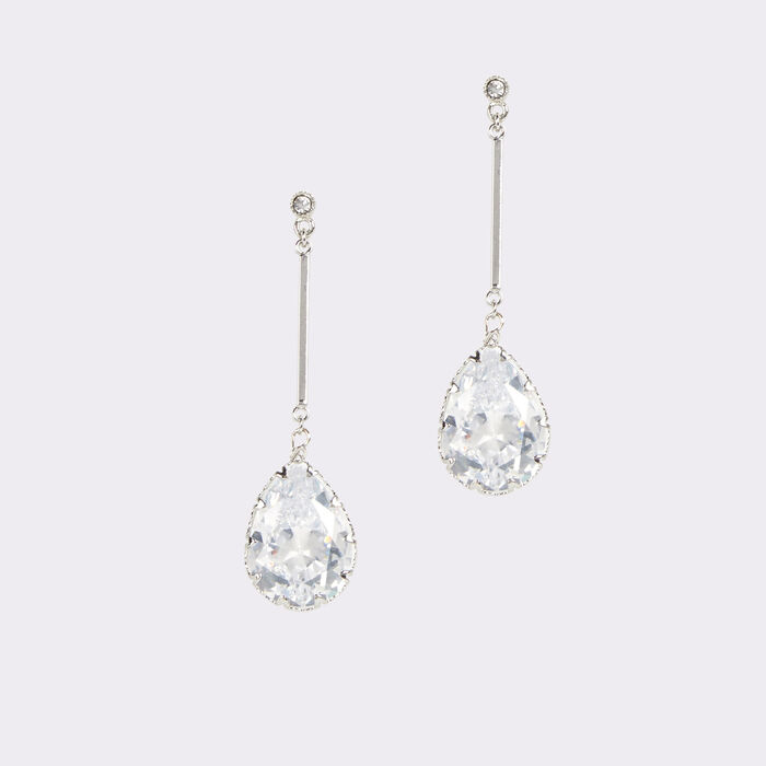 Pendientes largos en plata - CARES