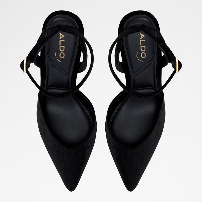 Zapatos de salón en negro, tacón de aguja - CAROLLING