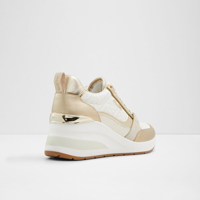 Zapatillas de cuña en oro - CAROTERIEL