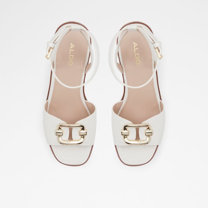 Sandalias de cuña en blanco - CARRABRIRIA