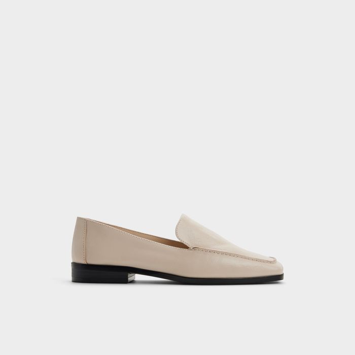 Mocasines planos en piel blanco - CARROBRERIA