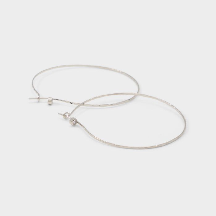 Argolas em prateado - CARRYME