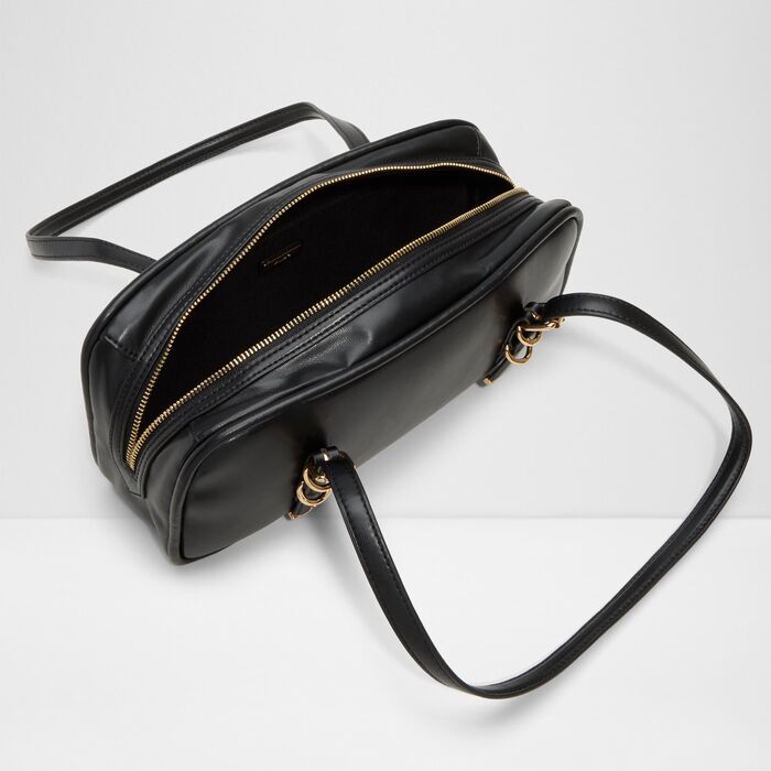 Bolso de hombro en negro - CASANDRA