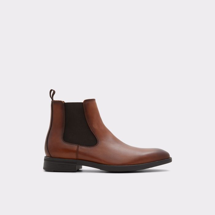 Botas em pele cognac - CHAMBERS