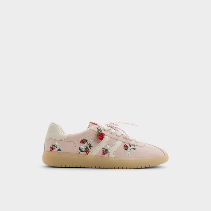 Zapatillas planas en piel rosa - CHICSNEAKER