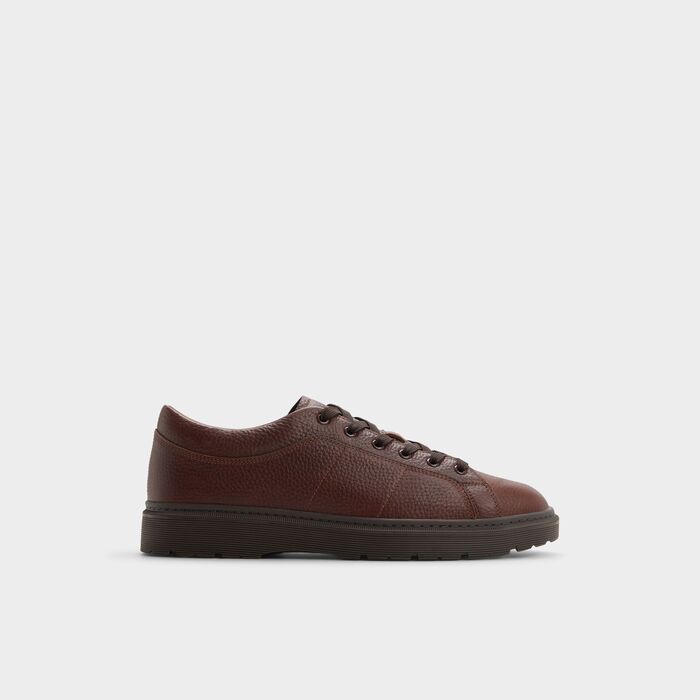 Zapatillas en piel marrón - CITYSNEAKER