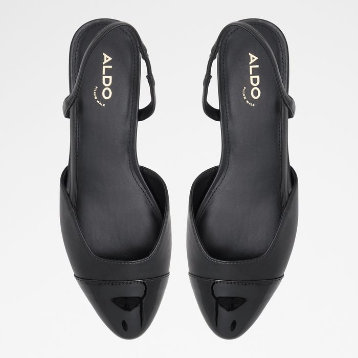 Zapatos de salón planos en negro - CLEMENTINNE