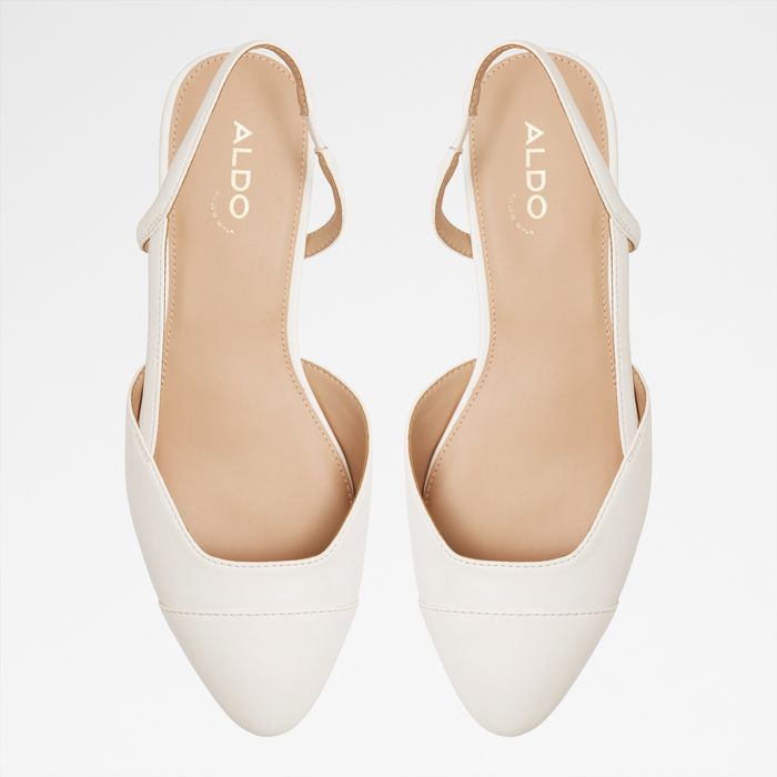 Zapatos de salón planos en blanco - CLEMENTINNE