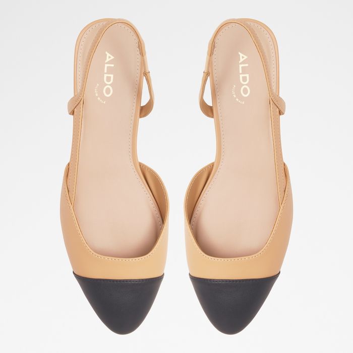 Zapatos de salón planos en beige - CLEMENTINNE