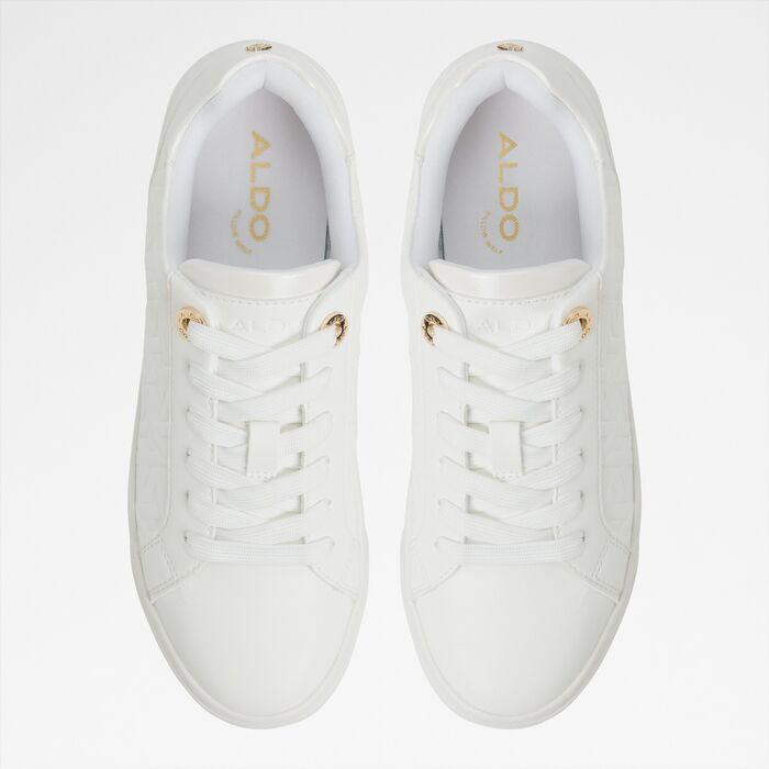 Sapatilhas rasas em branco - CLUBLUX