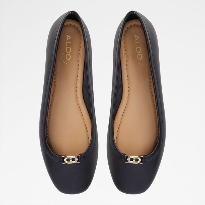 Sapatos rasas em pele preto - CORINTHIE