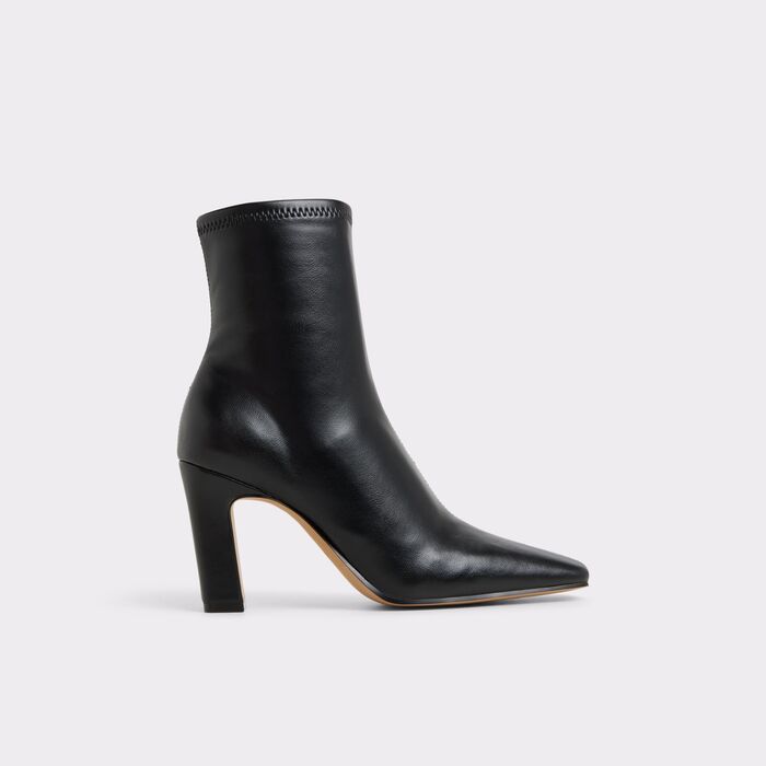 Botines en negro, tacón bloque - CYBELE