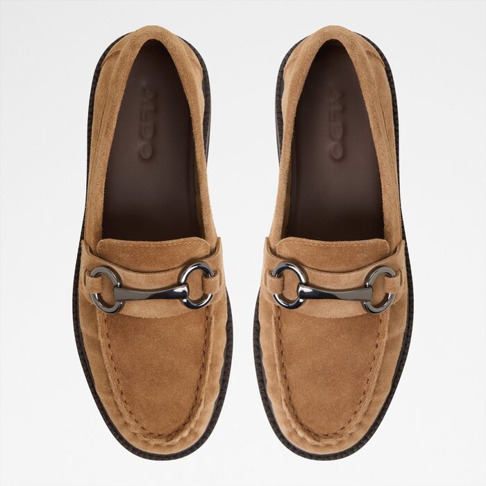 Mocasines planos en piel coñac - DANROSE