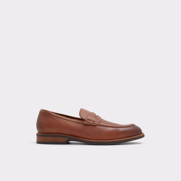 Mocassins em pele cognac - DARIUS