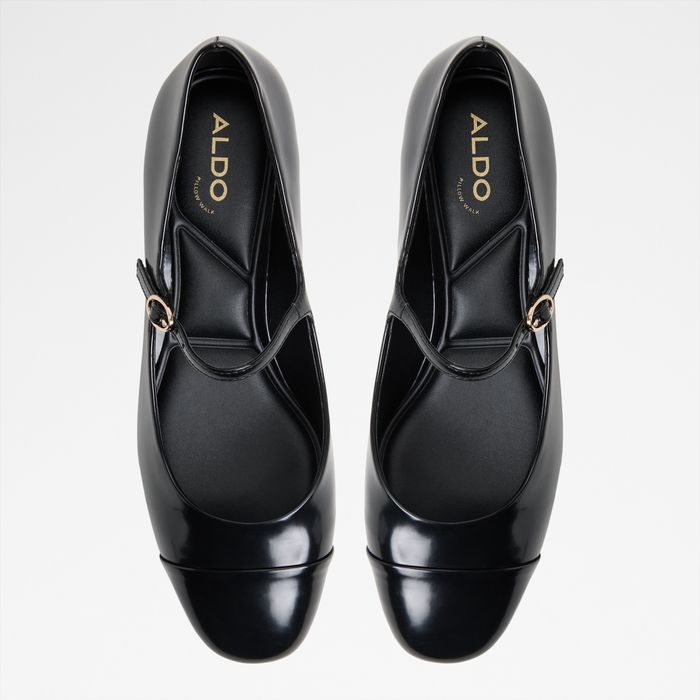 Sapatos em preto, salto em bloco - DECIMA