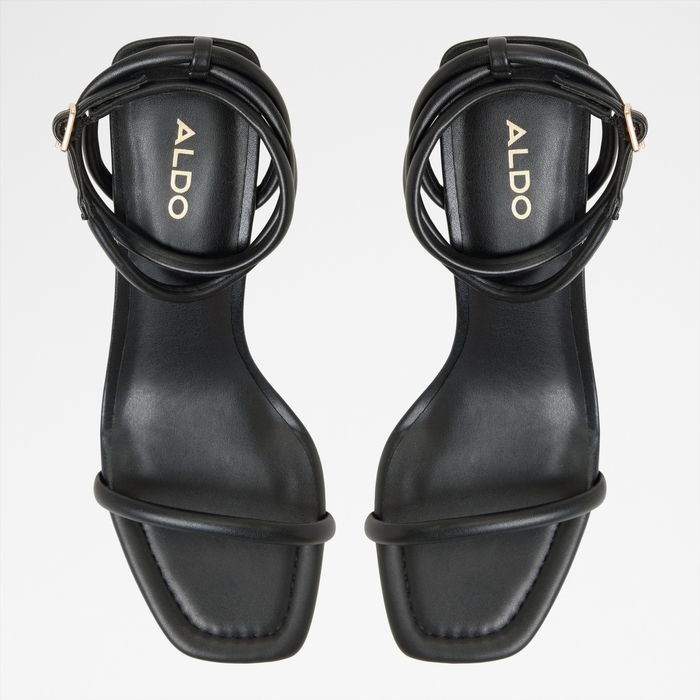 Sandalias en negro, tacón de aguja - DEMMI