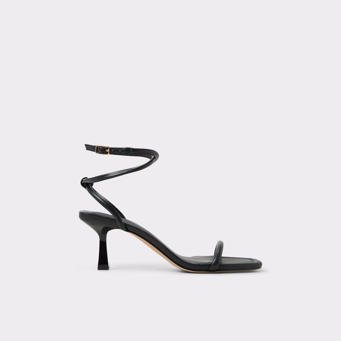 Sandalias en negro, tacón de aguja - DEMMI