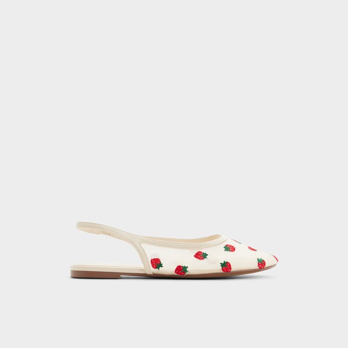 Sapatos rasos em branco - DROPLET