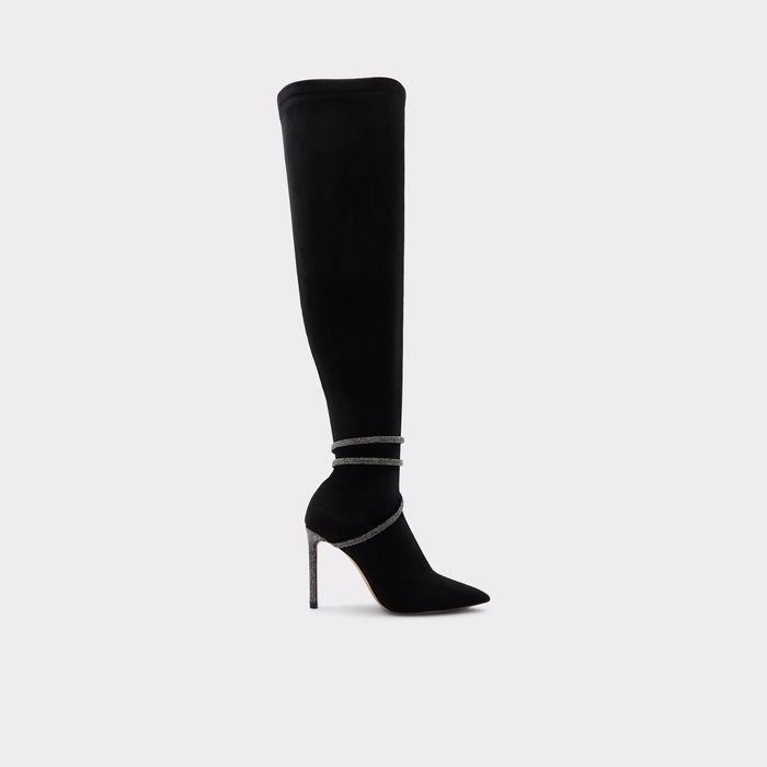 Botas em preto, salto fino - EBEDDLAEN