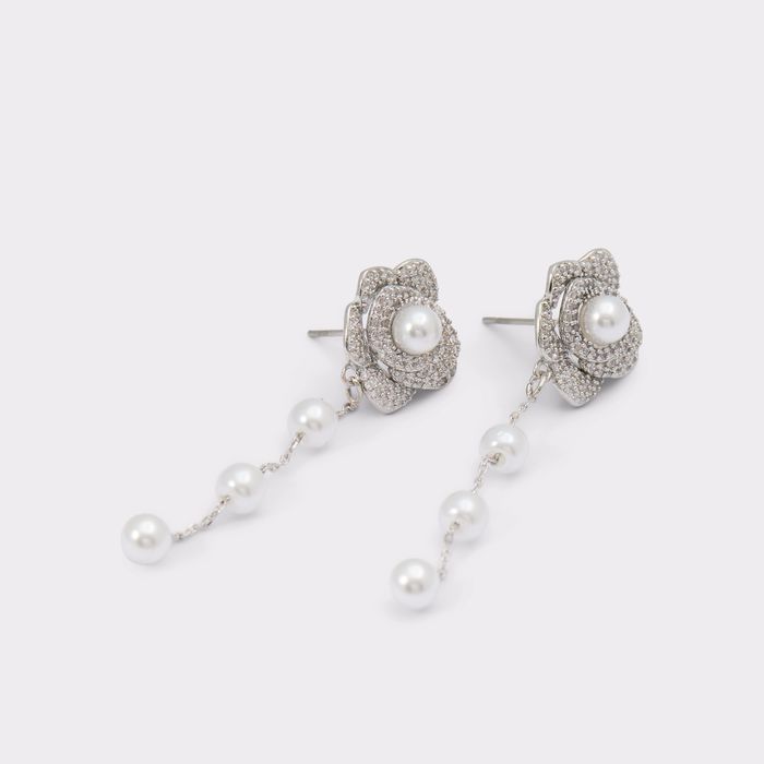 Pendientes largos en plata - ELIANNE