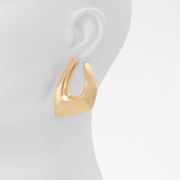 Pendientes largos en oro - ELLABELLA