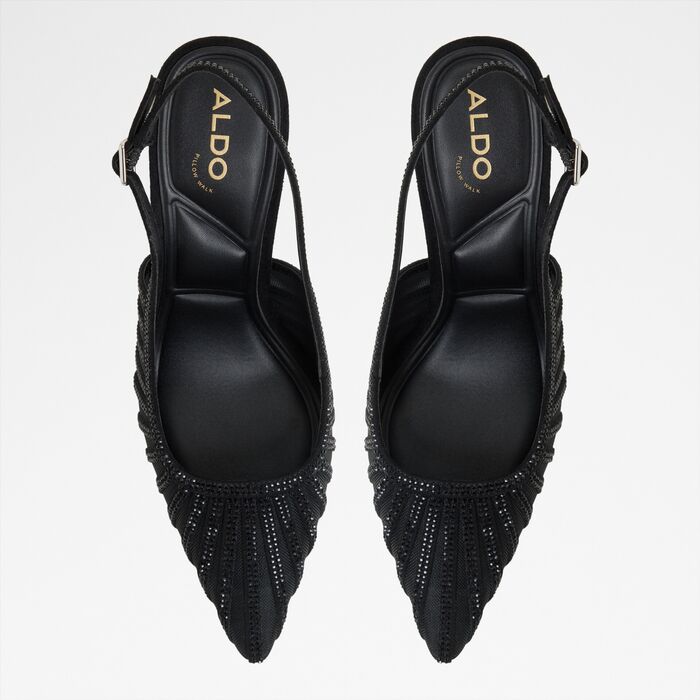 Zapatos de salón en negro, tacón de aguja - ELUSE