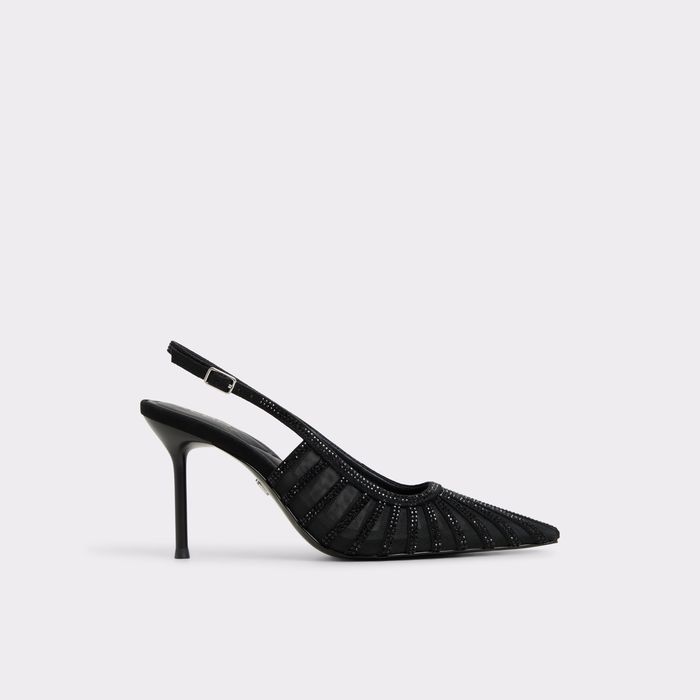 Zapatos de salón en negro, tacón de aguja - ELUSE