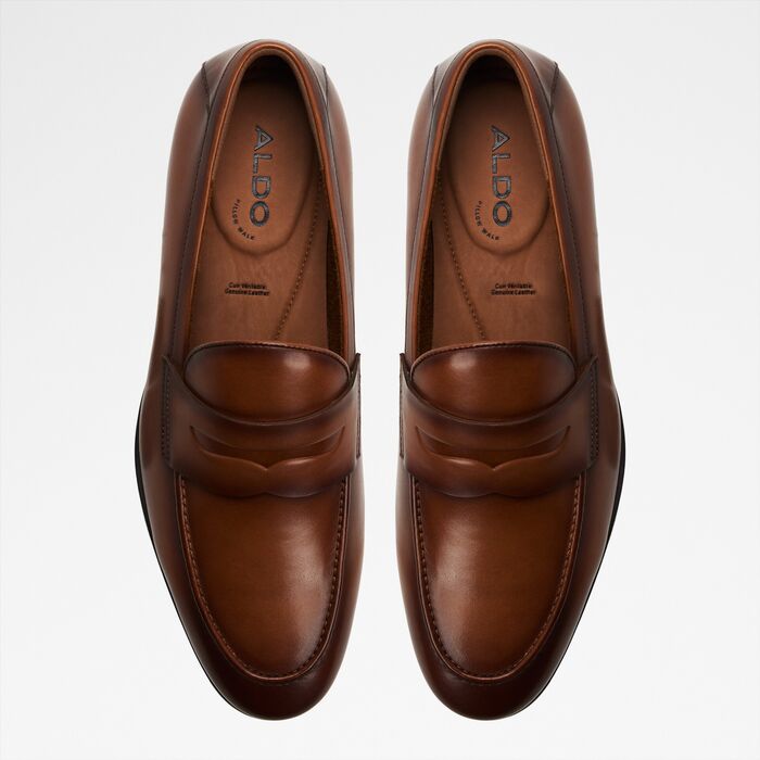 Mocasines en piel coñac - ELVIS