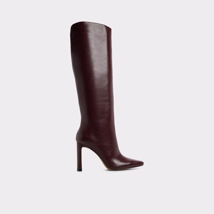 Botas en burdeos, tacón de aguja - ELYNE
