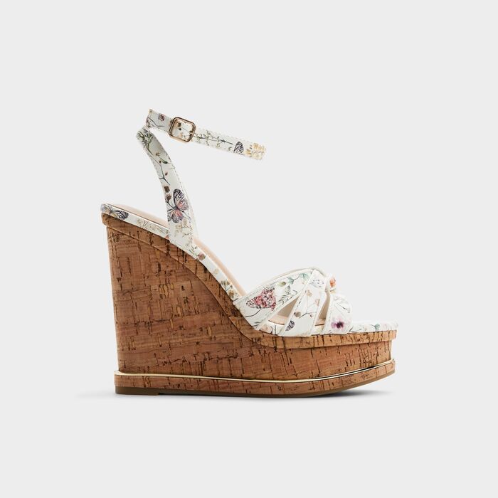 Sandalias de cuña en blanco - ESMERIE
