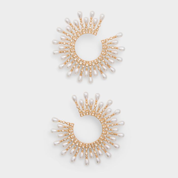 Brincos longos em dourado - EVELUNE