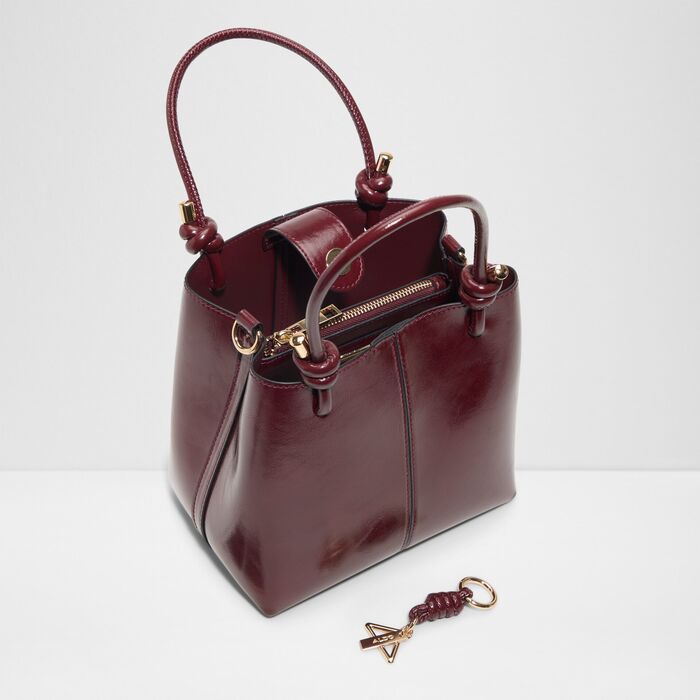Bolso de mano en burdeos - EVIELILY