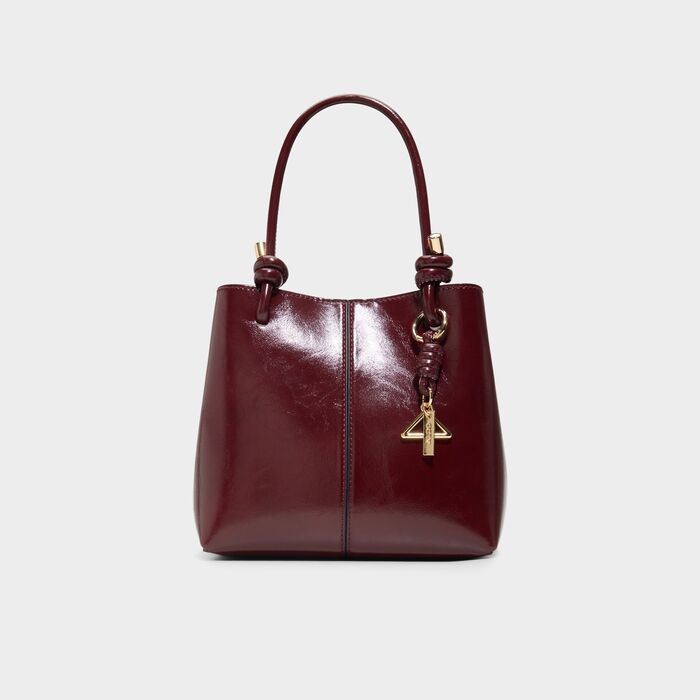Bolso de mano en burdeos - EVIELILY