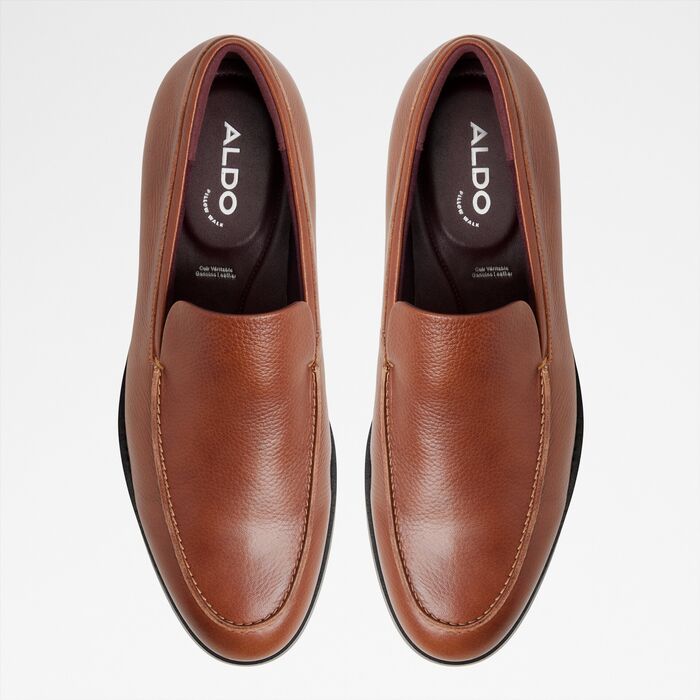 Mocasines en piel coñac - FABIO
