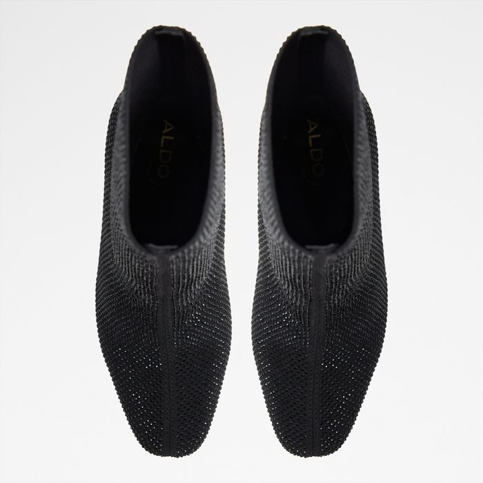 Botines en negro, tacón bloque - FAELORA