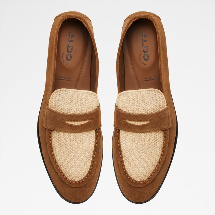 Mocasines en piel coñac - FANO