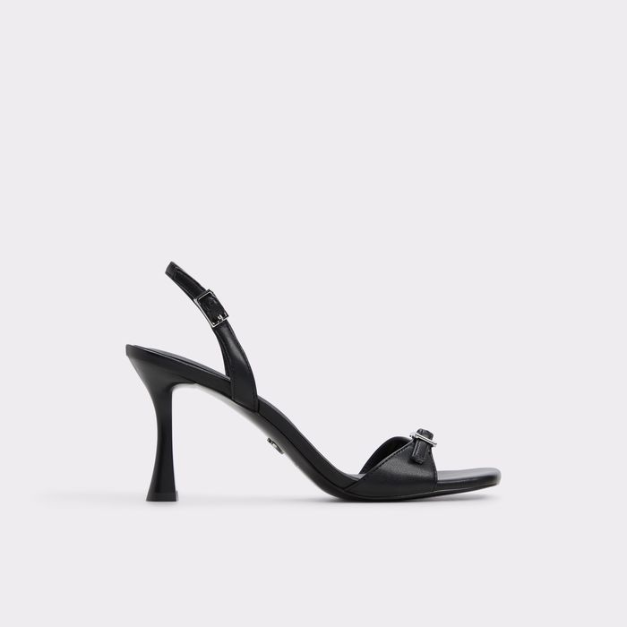 Sandalias en negro, tacón embudo - FARLIE