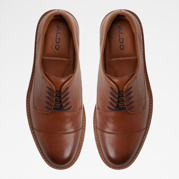 Zapatos de vestir en piel coñac - FERRUCI